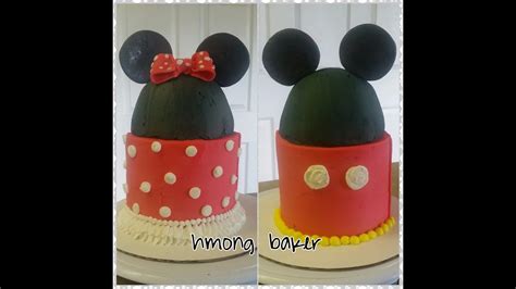 mickey minnie mouse cake cake decorating youtube