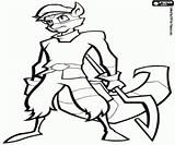 Sly Cooper Coloring Pages Oncoloring Games Printable Game Gang Color Leader sketch template