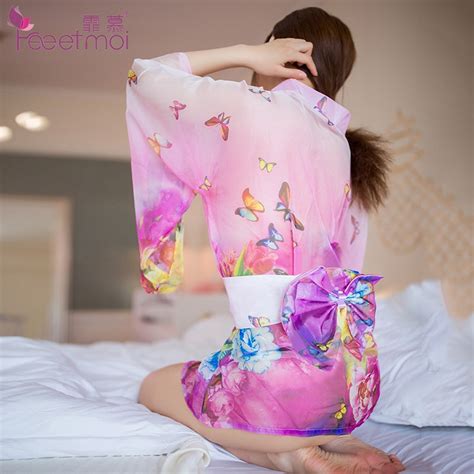 Buy Japanese Style Chiffon Kimono Uniform Sexy