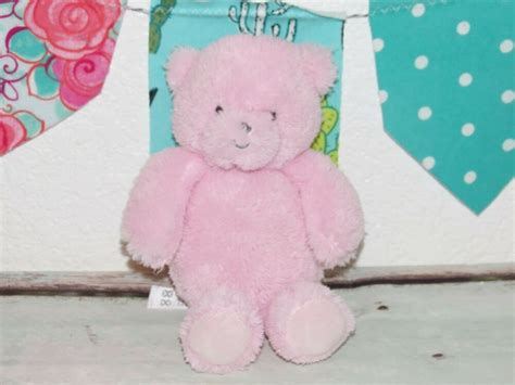 carters precious firsts pink bear 8 security lovey mini