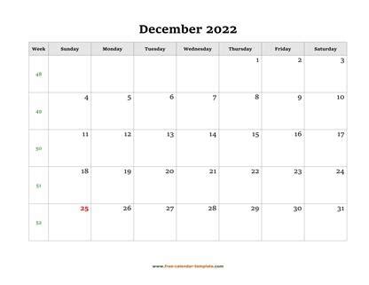 december   calendar tempplate  calendar templatecom