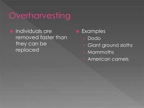 ppt overharvesting powerpoint presentation free