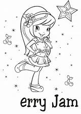 Coloring Pages Jam Cherry Getcolorings Strawberry sketch template