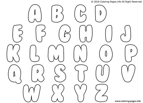 print bubble letters coloring pages coloriage alphabet maternelle