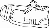 Coloring Shoes Pages Clipart Sheet Library sketch template