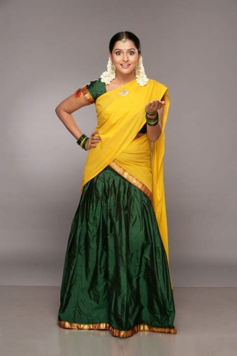 remya nambeesan cute photos in yellow half saree tollywood stars