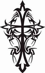 Tribal Cross Tattoos Clipartbest Clipart sketch template