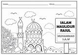 Mewarna Maulidur Pertandingan Rasul Poster Lukisan Lembaran Mewarnai Salam Sekolah Sempena Kemerdekaan Hijrah Sambutan Rendah Raya Sepanjang Aidilfitri Beso Klik sketch template