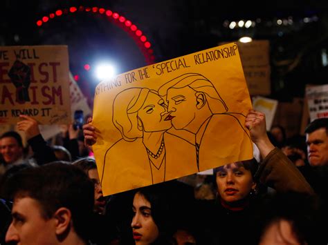 pictures  downing street london protest  trumps muslim immigration ban business insider