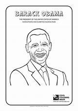 Obama Coloring Barack Pages Cool Famous People Color Sheets Printable President Celebrities Michelle Print Kids Getcolorings sketch template