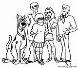 Scooby Doo Coloring Halloween Pages Friends Printable Color Book sketch template