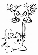 Kirby Coloring Pages Ya Right Back sketch template