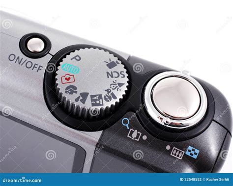 controls digital camera stock photo image  focus buttons