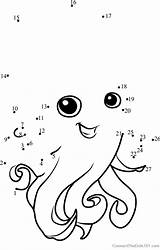Octopus Animal Dot Dots Jam Worksheet Connect Kids sketch template