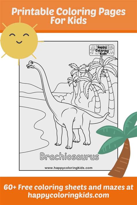 printable coloring pages  kids dinosaurs coloring sheets video