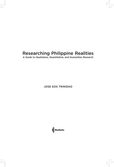 researching philippine realities  guide  qualitative