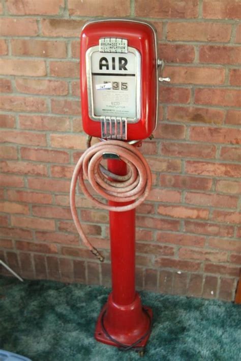 item   gas station air pump pedestal mounted dial  hose hanger  gas pumps