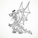 Dragon Blade Coloring Designlooter Outlines Magical Fairytale Illustration sketch template