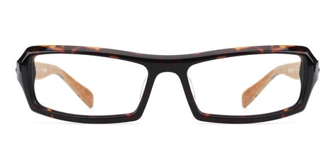 deaphen rectangle eyeglasses in tortoise sllac