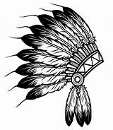 Indian Feather Native Coloring Hat Headdress American Pages Americans Adult sketch template