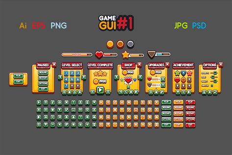 game gui collection  behance