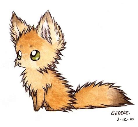 Fluffy Fennec Fox By Liedeke On Deviantart Illustration