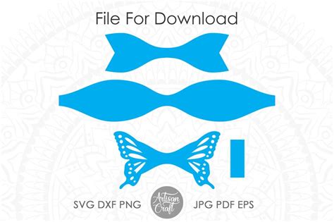 butterfly bow template svg bow svg printable bow template etsy