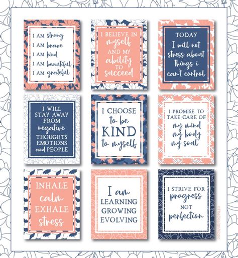 printable positive affirmations    daily