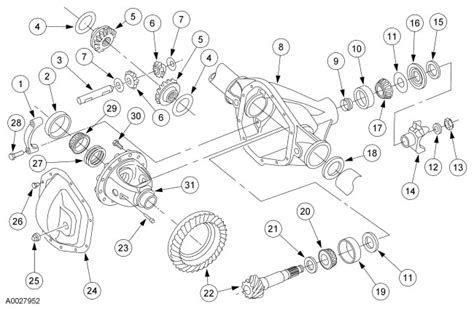 ford  front axle schematic