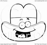 Hat Happy Clipart Character Cartoon Cory Thoman Outlined Coloring Vector 2021 sketch template