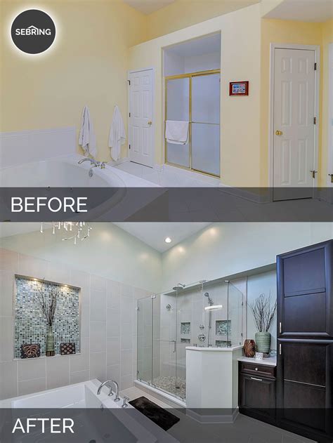 Steve And Nicolle S Master Bath Before And After Pictures Luxury Home
