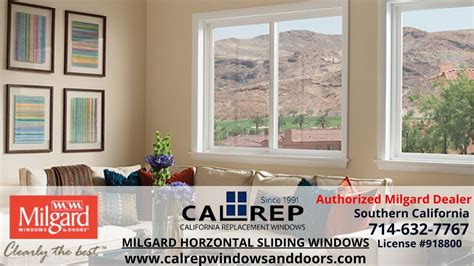 milgard horizontal slider window california replacement windows    orange county