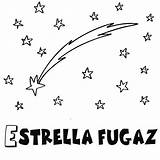 Estrella Fugaz Pintar Estrellas Espacio Fugaces Planetas Guiainfantil Espacial Cometas Cuento Años sketch template