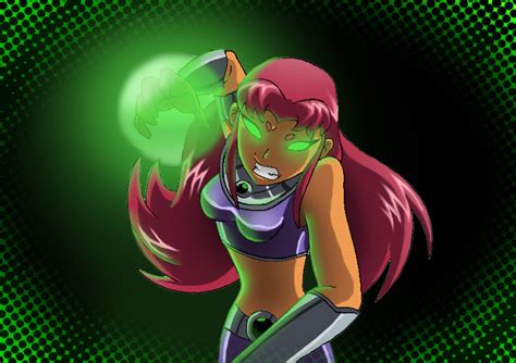 Starfire Sketch Colored 2 D By Lizalot On Deviantart