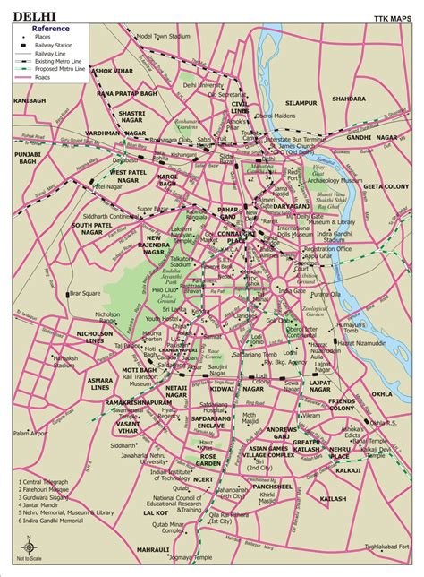 delhi road map