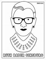 Pages Coloring Emoji Nerd Ruth Bader Ginsburg Printable Sheknows Template Book sketch template