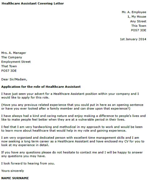 health care cover letter mryn ism