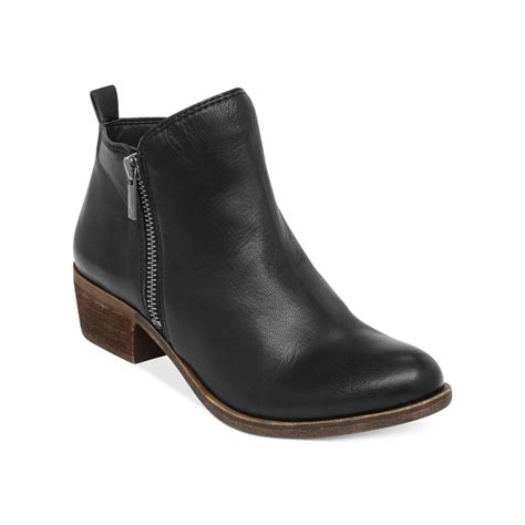 Lucky Brand Womens Basel Booties In Black Lyst