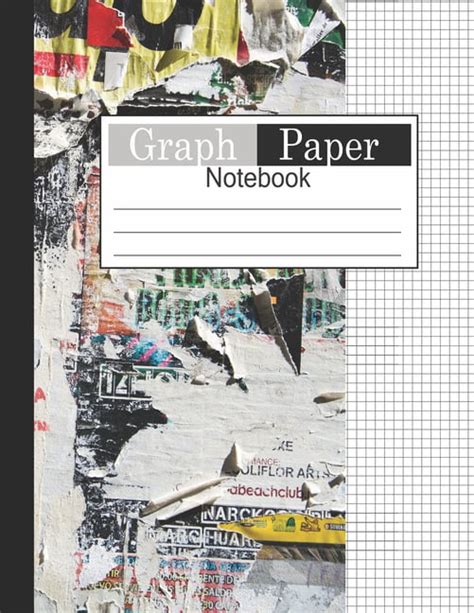 graph paper notebook  squares quad ruled notebook grid paper