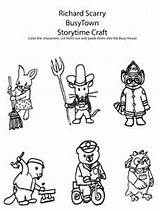 Coloring Pages Richard Scary sketch template