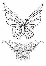 Coloring Butterfly Pages Wings Printable Color Etsy Outlines Book Adult Kleurplaat Examples sketch template