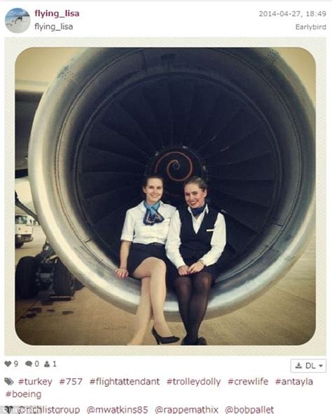 mile high selfies flight attendants post shots of themselves enjoying