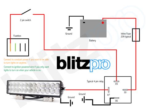 led light bar wiring schematic