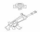 Royale Battle Arme Sniper Imprimer Skydiving Lourd Dab sketch template