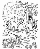 Picnic Playing Coloring Children Pages Clipart Family Outline Three Drawing Blanket Printable Color Scene Summer Getdrawings Drawings sketch template