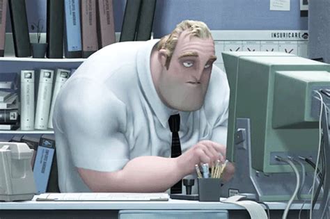 In The Incredibles We See That Mr Incredible Is Hunched Over When At
