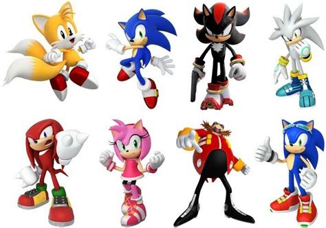 sonic hedgehog 8 characters set decal removable wall sticker home decor art game ebay
