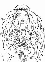 Coloring Princess sketch template