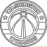 Wizards Coloring Blazers Portland Bucks Milwaukee Getcolorings Coloringpages101 sketch template