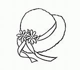 Hat Coloring Colouring Pages Kids Girls sketch template